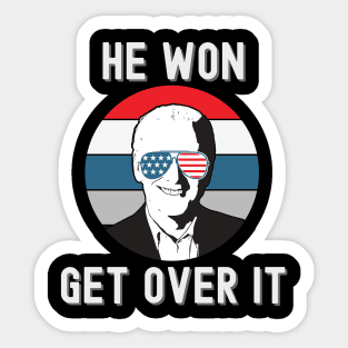 He Won Get Over It Sticker